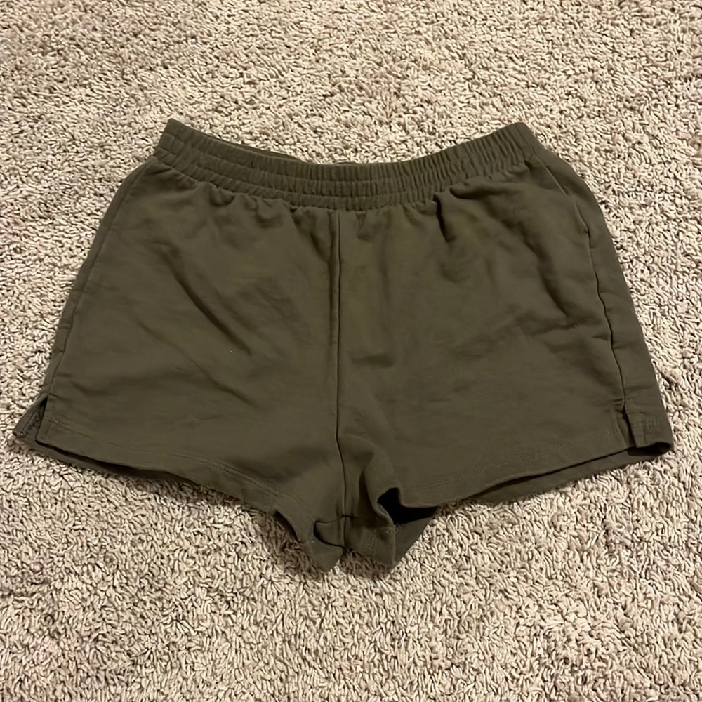green shorts